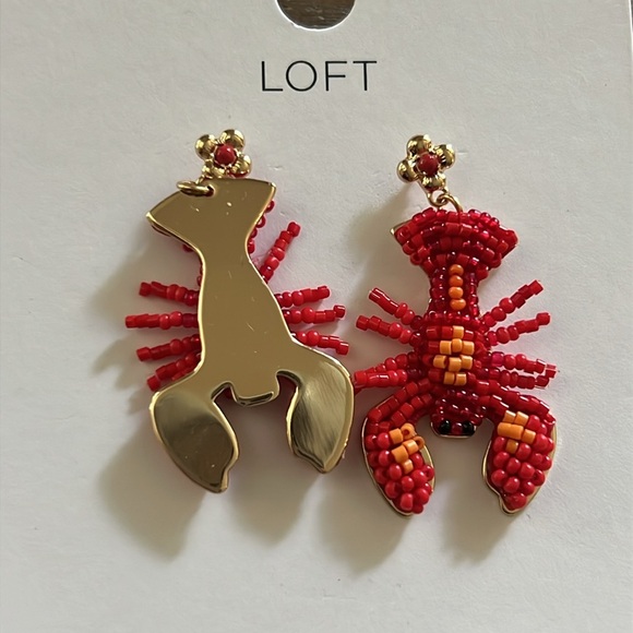 NWT Beaded Lobster Earrings NEW 🦞 - Picture 8 of 9